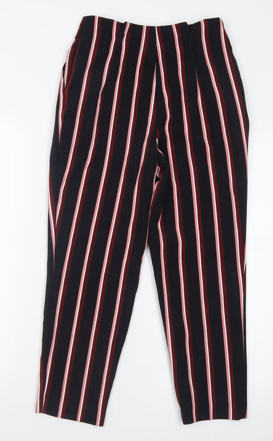 Womens UK Size 8 Miss Selfridge Regular Fit Black Trousers