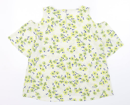 Womens UK Size 12 Atmosphere Multicoloured Basic Blouse
