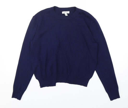 Womens UK Size M Wild Flower Blue Pullover Jumper