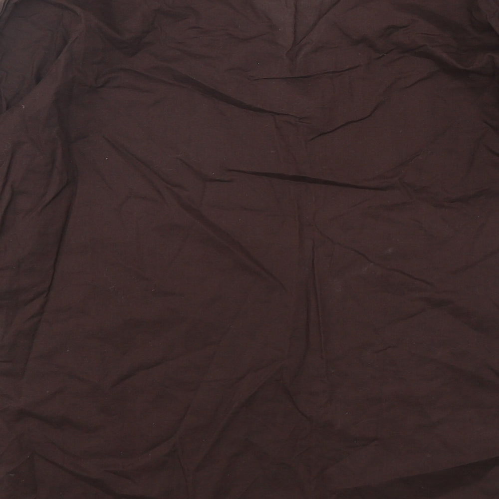 Womens UK Size 12 Marks and Spencer Brown Basic Blouse