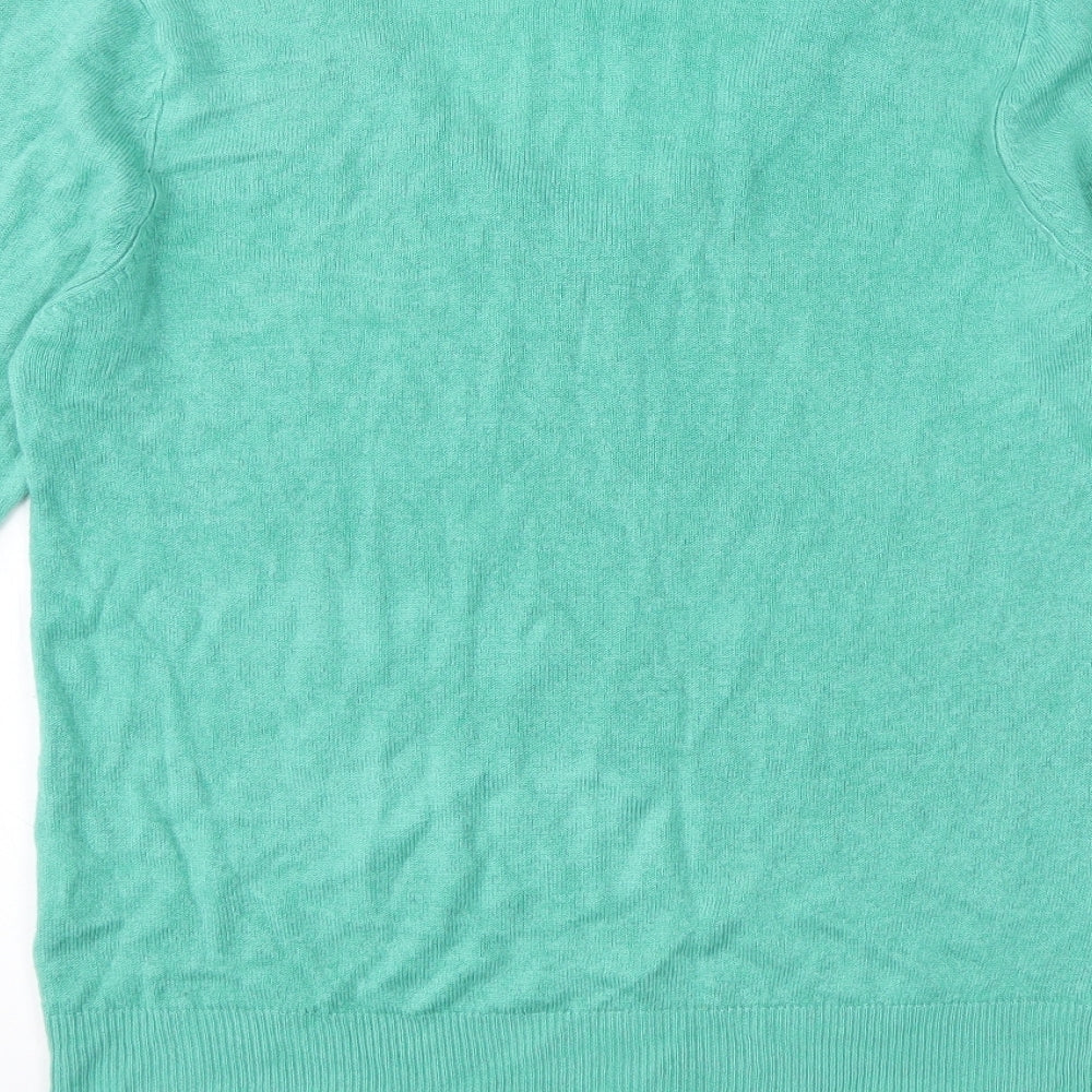 Womens UK Size 12 Pep & co Green Pullover Jumper