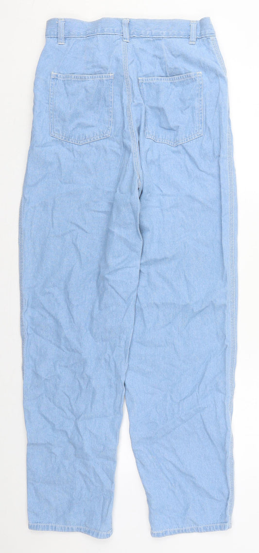 ASOS Womens Blue Cotton Mom Jeans Size 28 in L32 in Regular Button