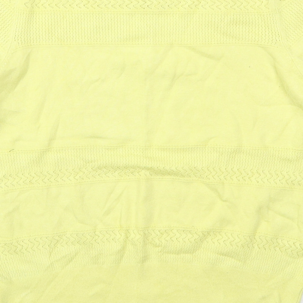 Womens UK Size 14 Marks and Spencer Yellow Pullover Jumper