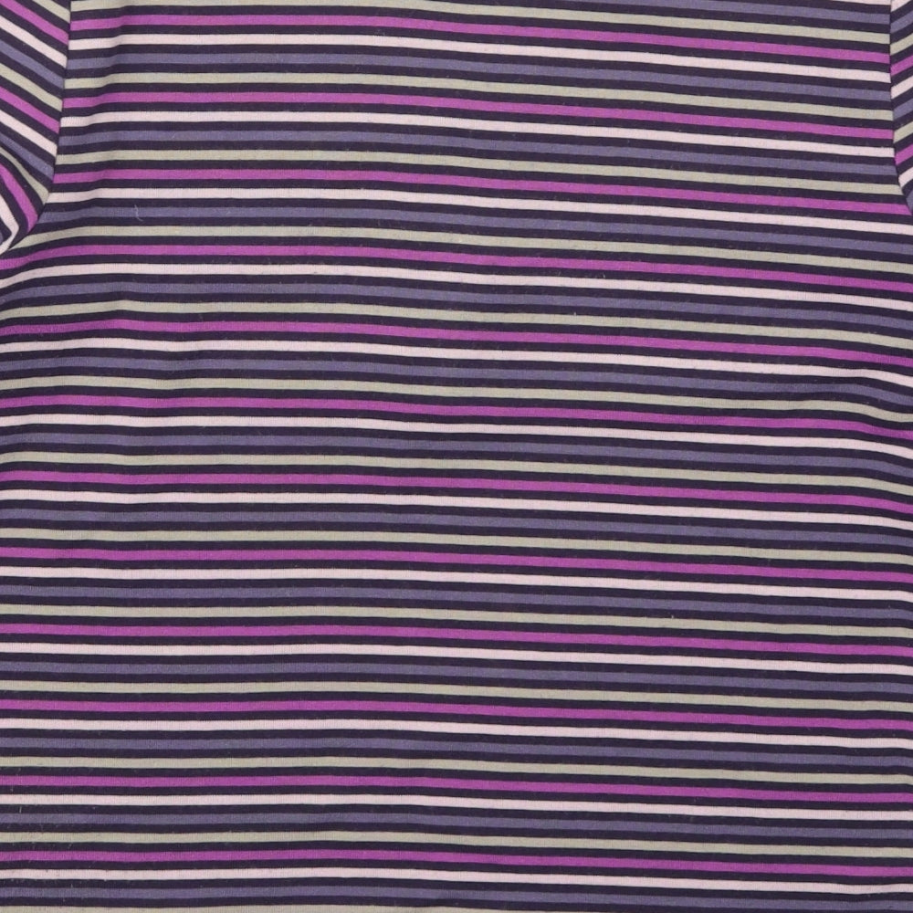 Womens UK Size S Bonmarché Purple Basic T-Shirt
