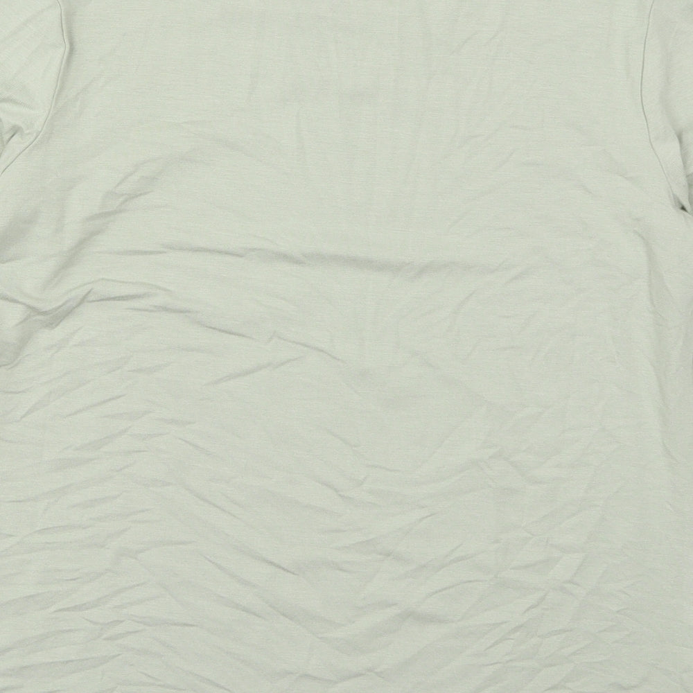 Damart Womens Green Viscose Basic T-Shirt Size 10 Round Neck