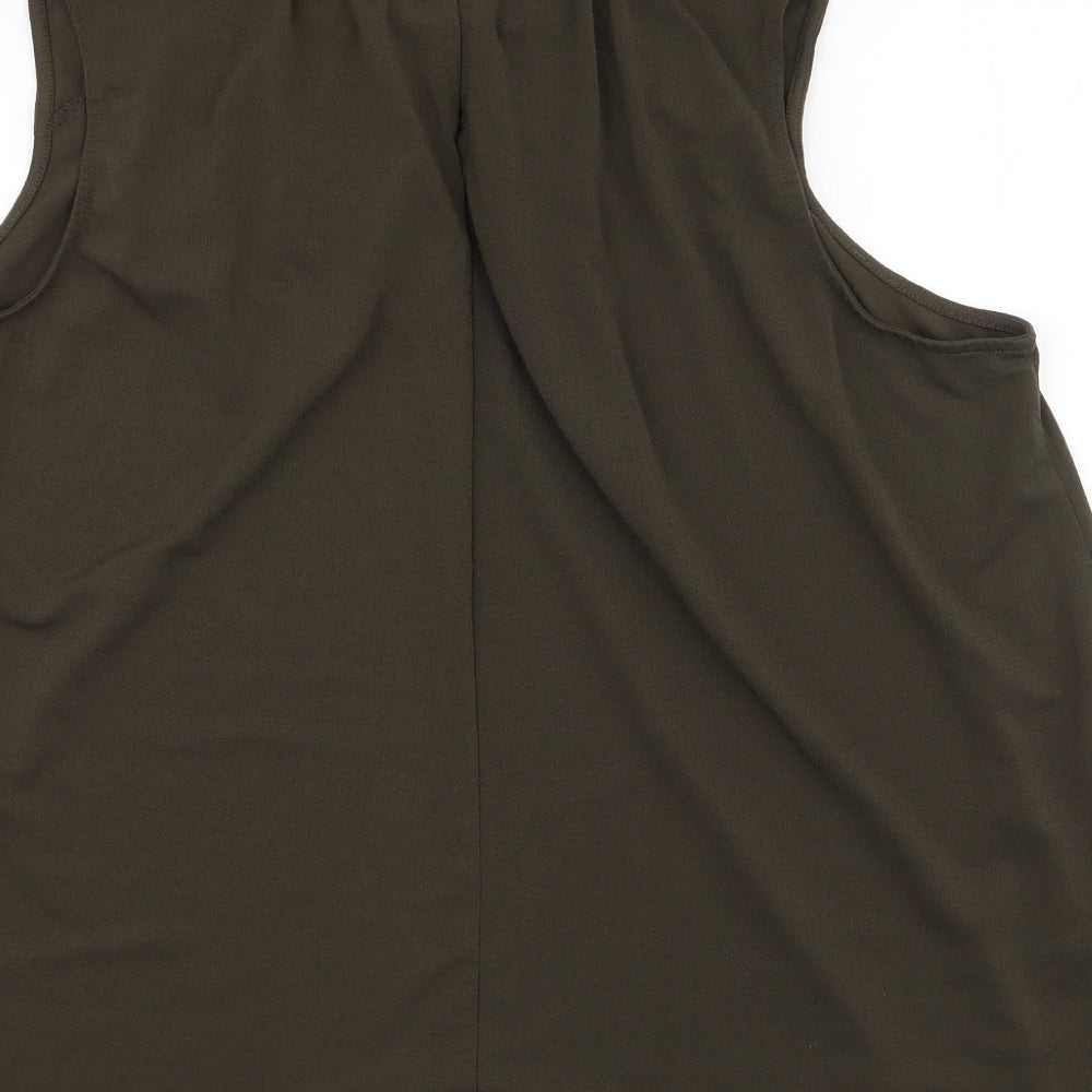 Womens UK Size XL H&M Green Basic Blouse
