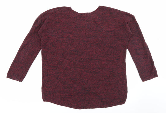 Womens UK Size L H&M Red Pullover Jumper