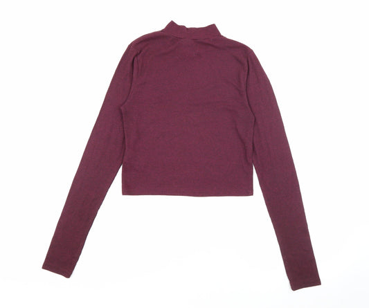 Womens UK Size S H&M Purple Pullover Jumper