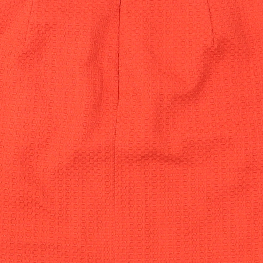 TU Womens Orange Polyester Mini Size 10 Zip