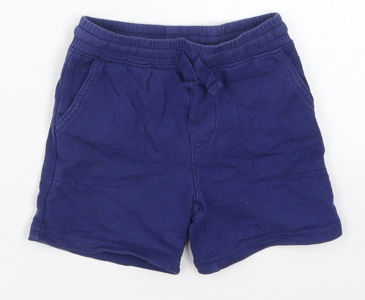 Carters Boys Blue Cotton Sweatpants Trousers Size 18 Months Drawstring - Sweat Shorts