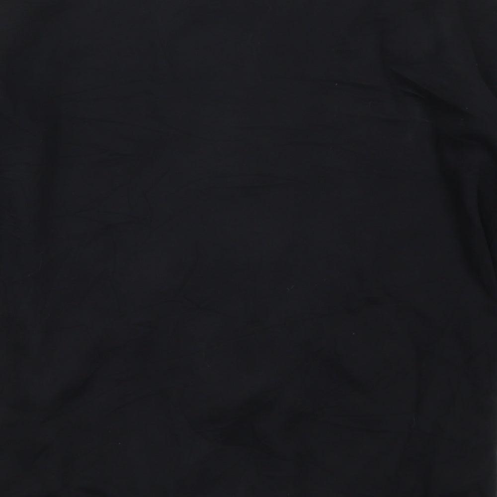 Womens UK Size 10 ASOS Black Full Zip Sweatshirt