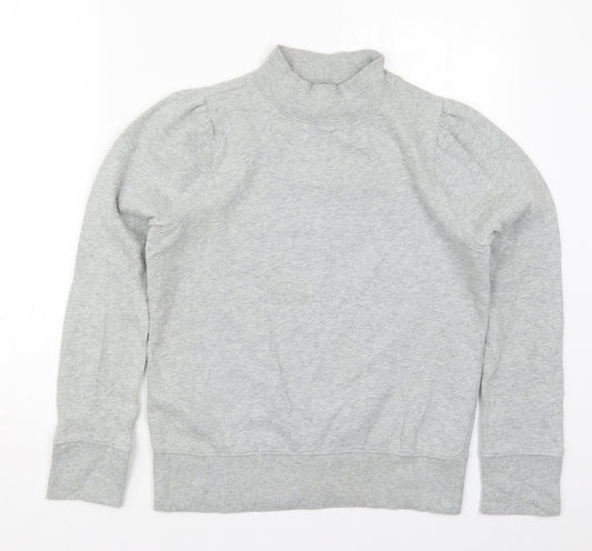 Additional front view of Gap women’s grey cotton pullover sweatshirt, size XS, pullover