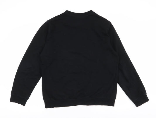 Mens UK Size L Oxylane Black Pullover Sweatshirt
