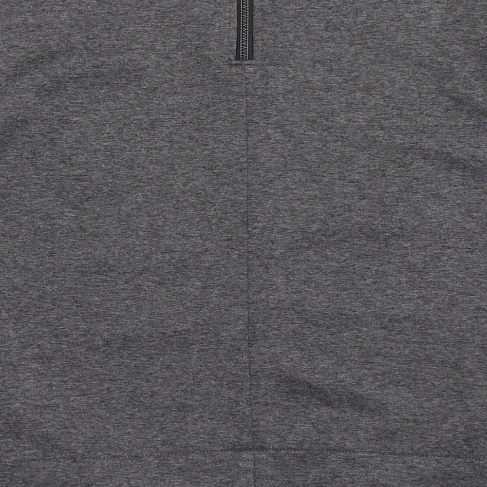 United Colors of Benetton Womens Grey Polyester Pullover Sweatshirt Size S Pullover