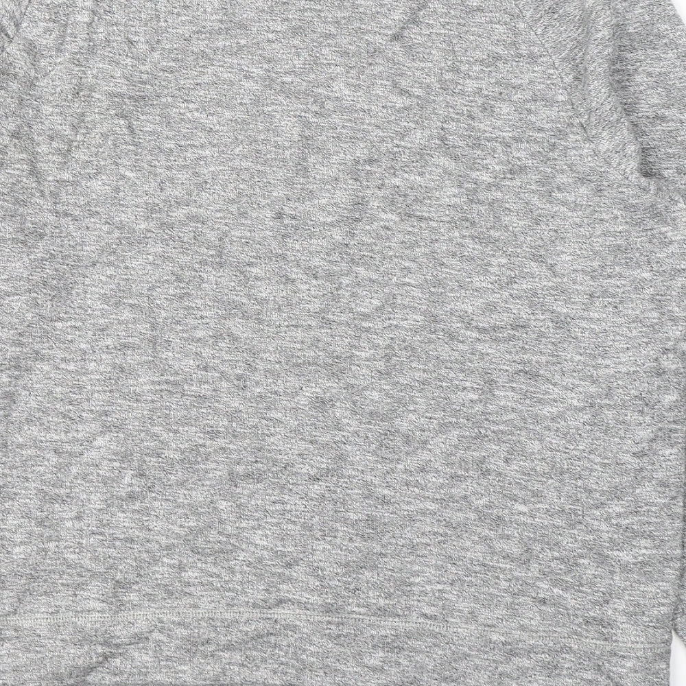 Topshop Mens Grey Round Neck Cotton Pullover Jumper Size L