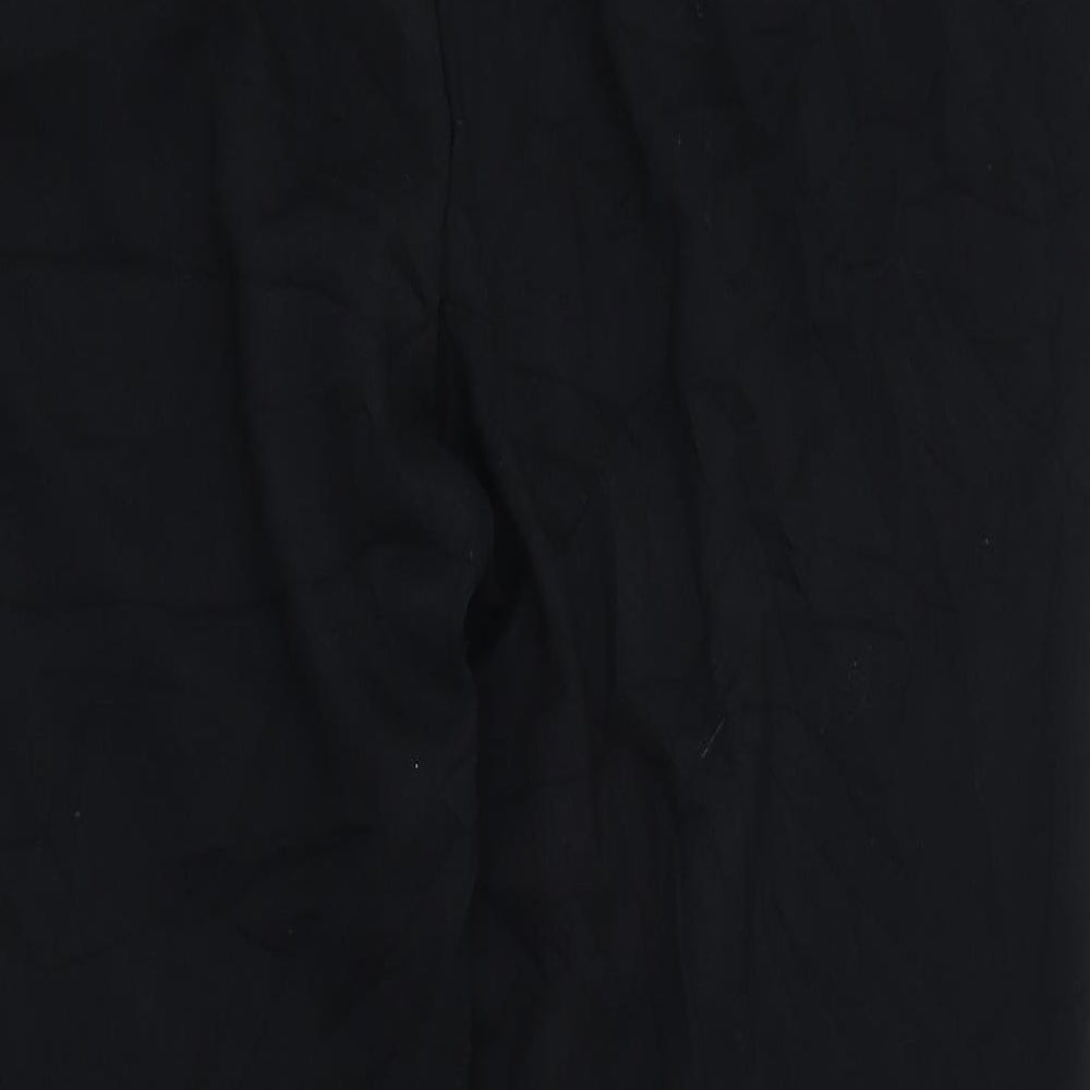 Womens UK Size 14 Marks and Spencer Regular Fit Black Trousers