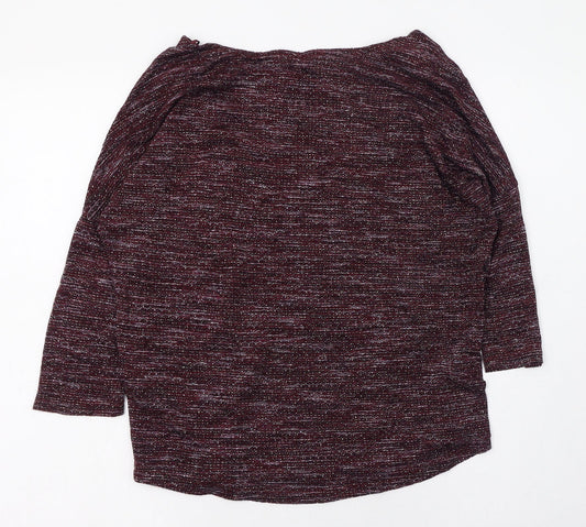 Womens UK Size 8 Marks and Spencer Purple Basic T-Shirt