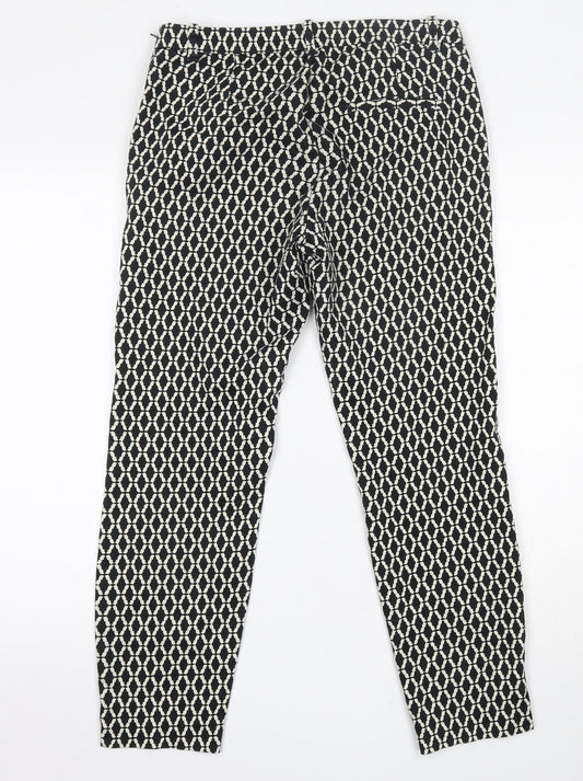 Womens UK Size 10 H&M Regular Fit Black Trousers