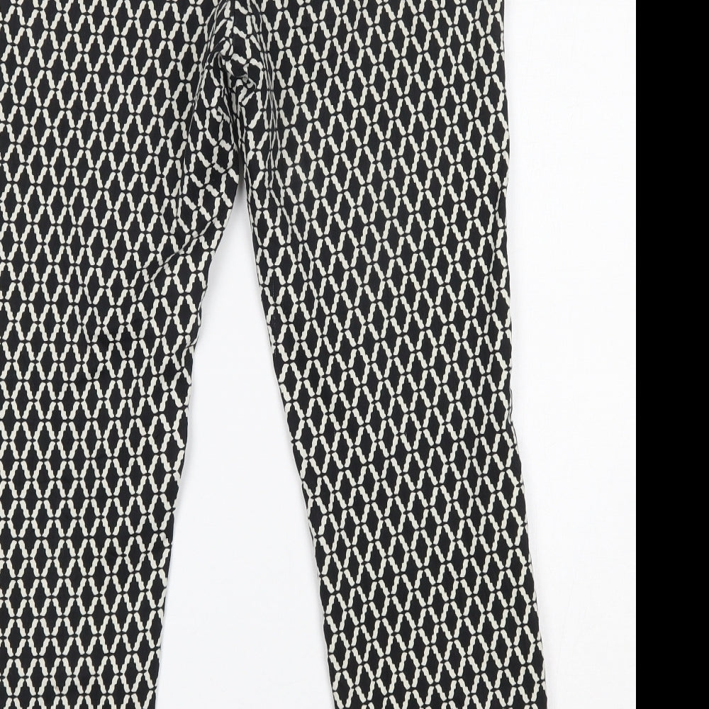 Womens UK Size 10 H&M Regular Fit Black Trousers