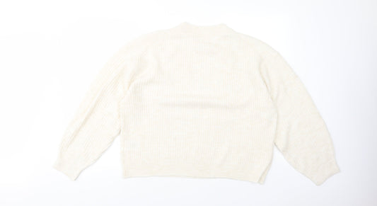 Womens UK Size M H&M Beige Pullover Jumper