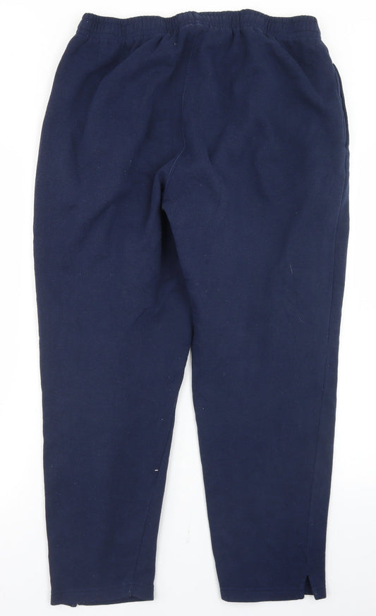 NY Sports Mens Blue Polyacrylate Fibre Jogger Trousers Size M L26 in Regular
