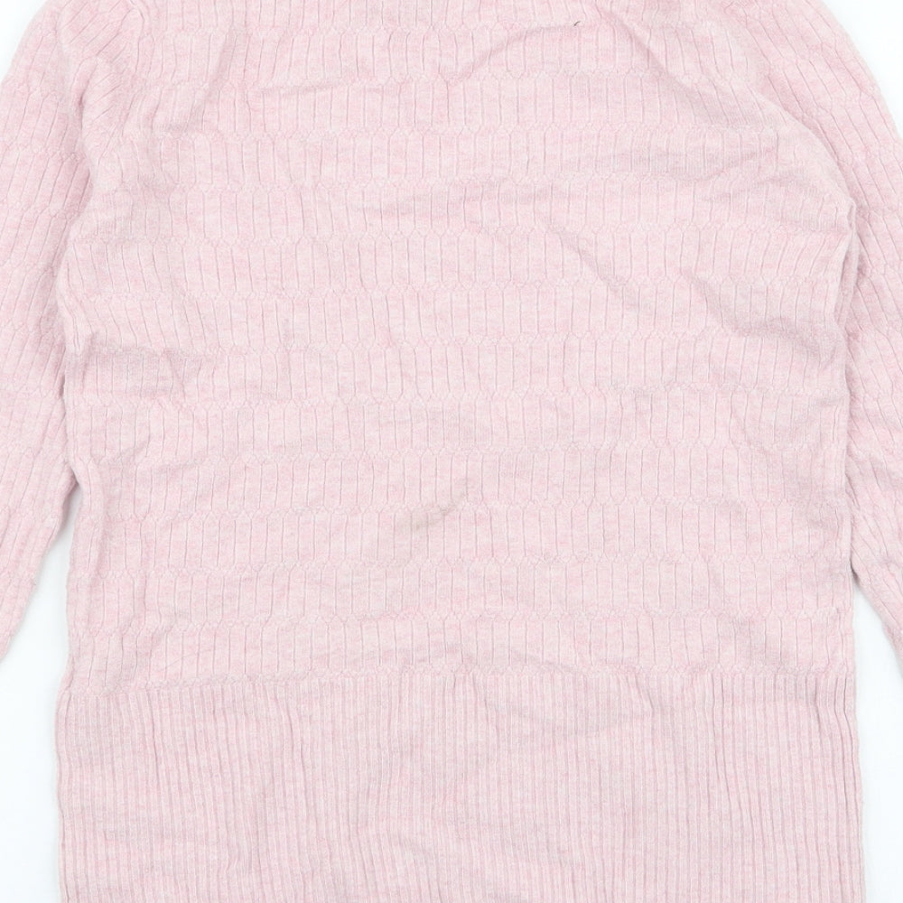Womens UK Size 8 Marks and Spencer Pink Pullover Jumper