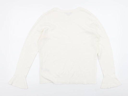 Womens UK Size 12 dorothy perkins White Pullover Jumper