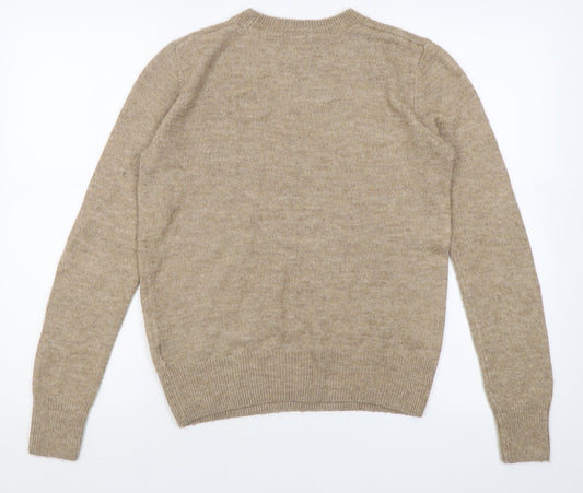 Womens UK Size S H&M Brown Pullover Jumper