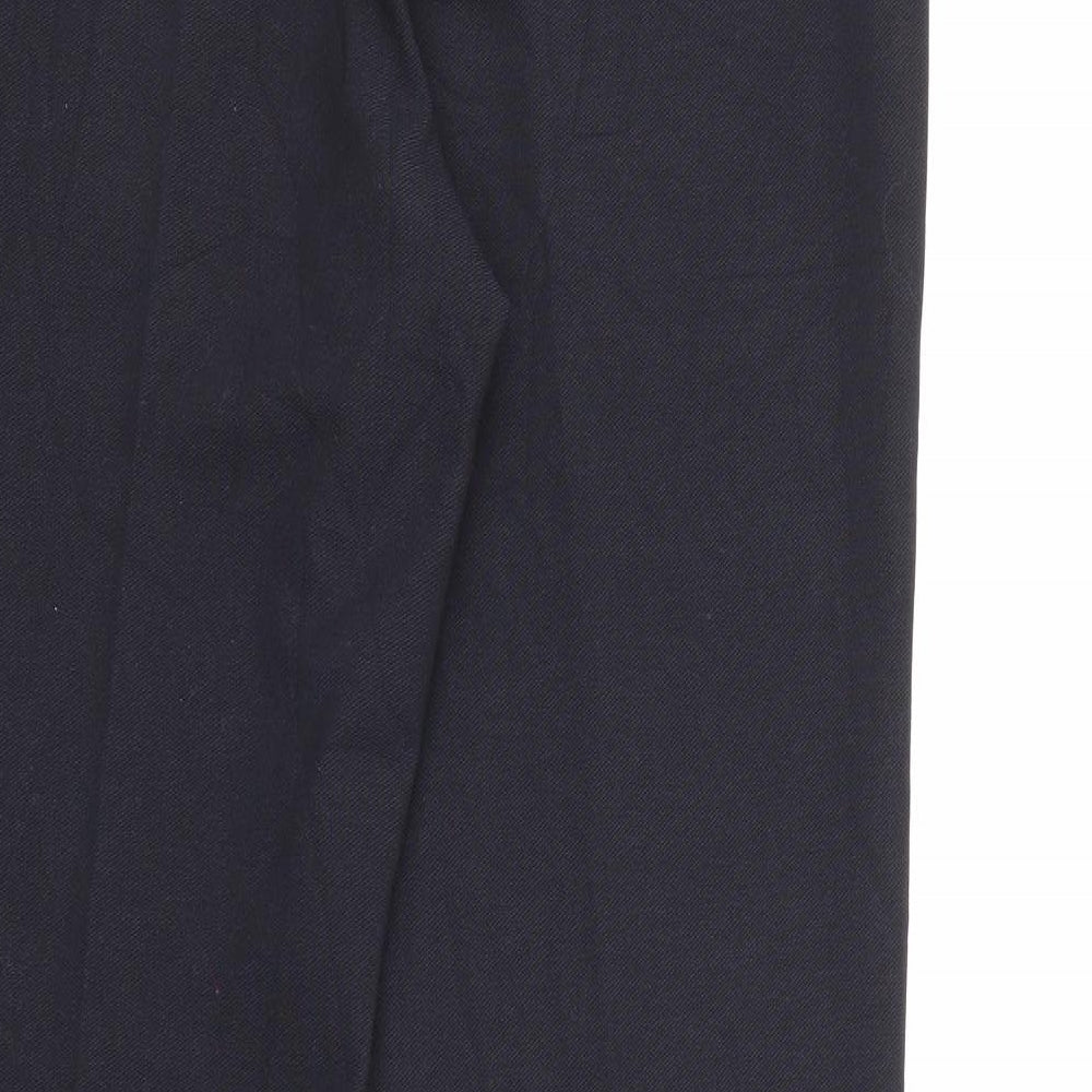 Womens UK Size 12 CC Regular Fit Carrot Blue Trousers