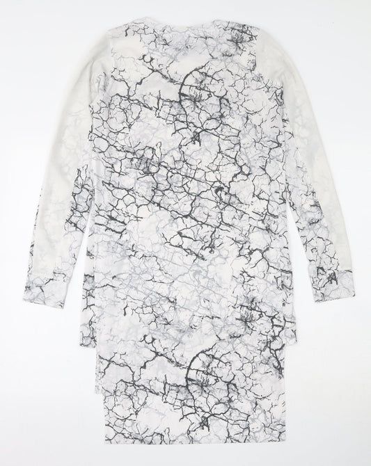 Womens UK Size 6 NEXT White Tunic Blouse