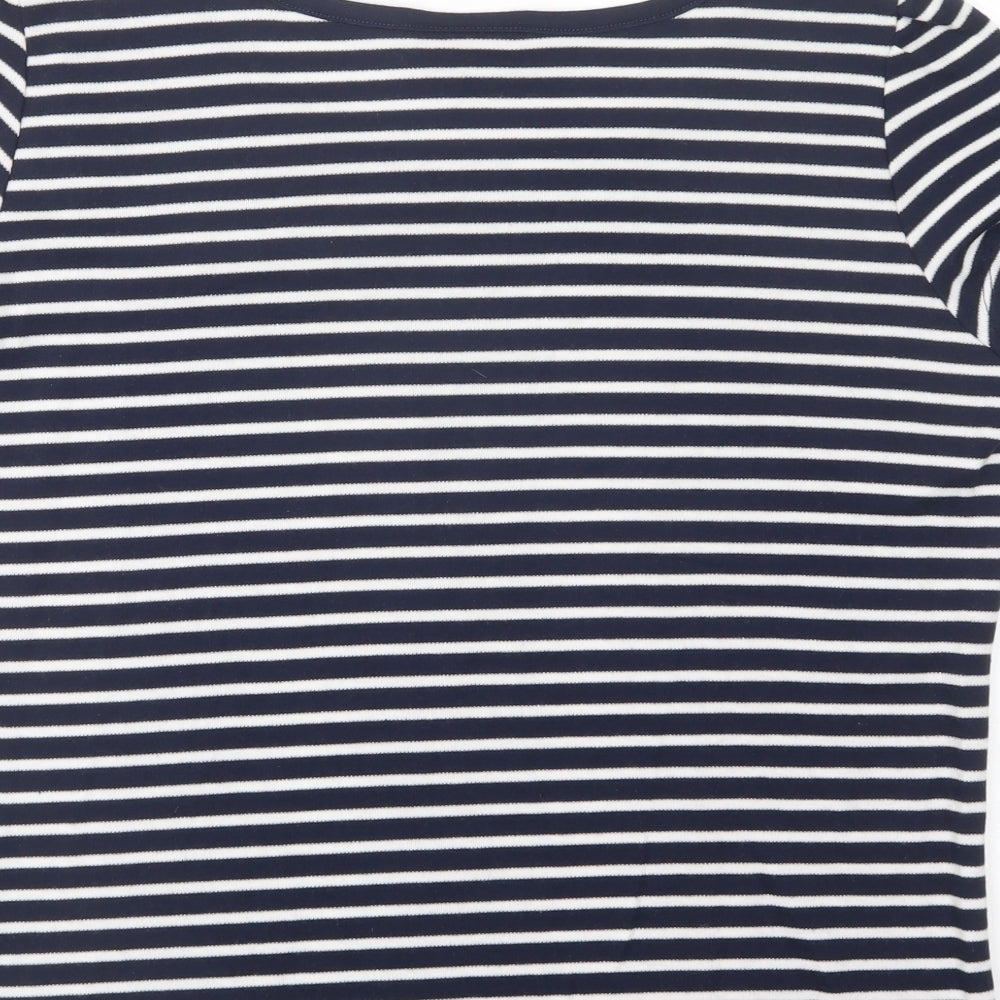Womens UK Size 14 Arista Blue Basic T-Shirt