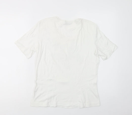 Womens UK Size 14 Gerry Weber White Basic T-Shirt
