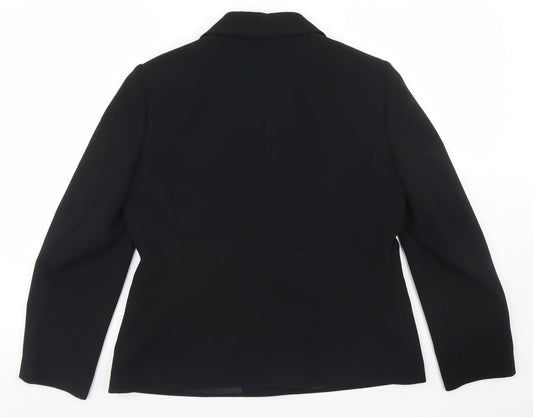 Womens UK Size 14 Preworn Regular Black Blazer