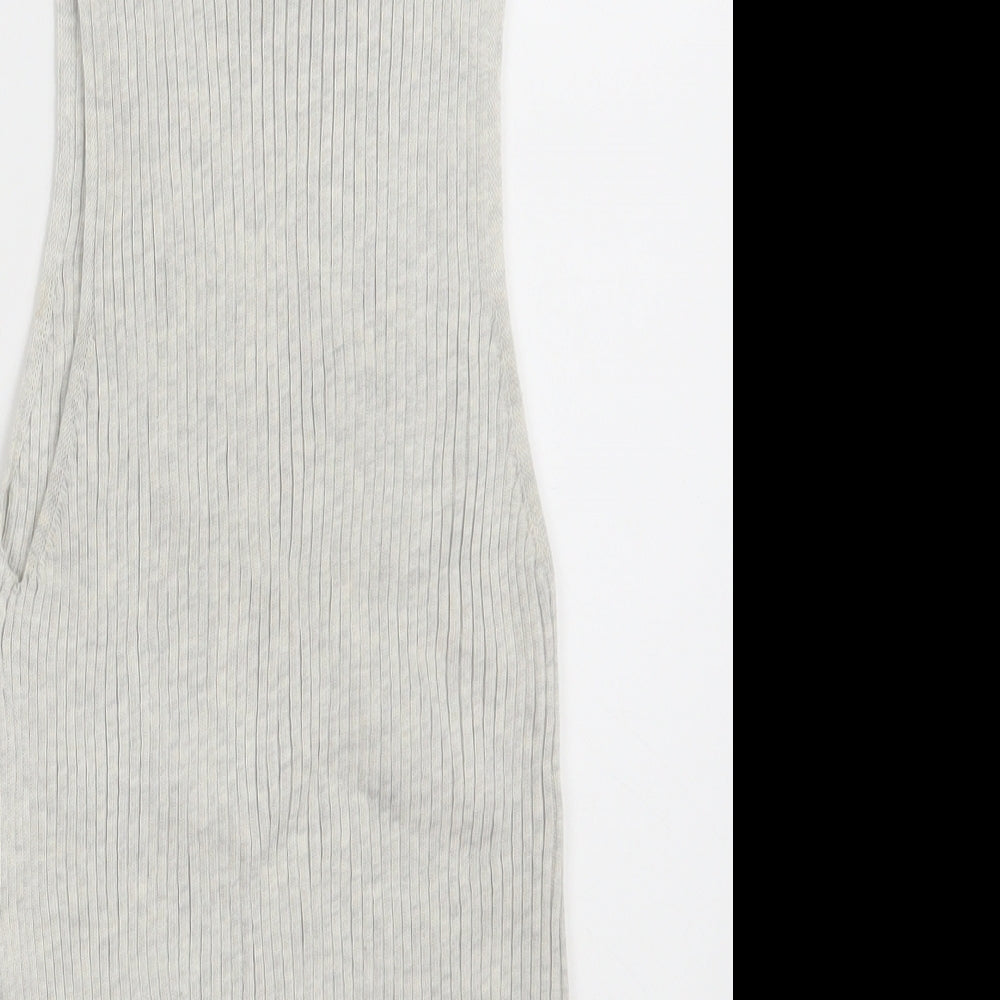 Primark Womens Grey Roll Neck Polyester Pullover Jumper Size M