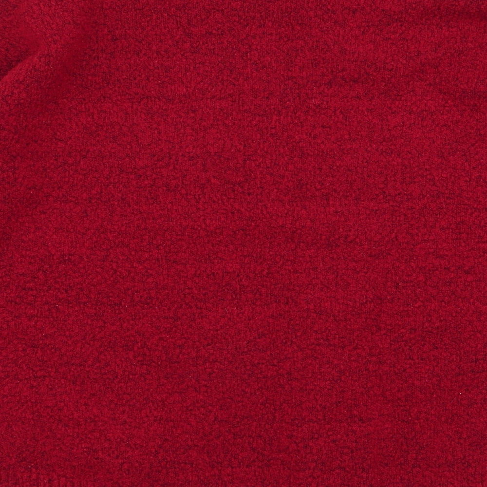 Primark Womens Red High Neck Polyester Pullover Jumper Size 2XS