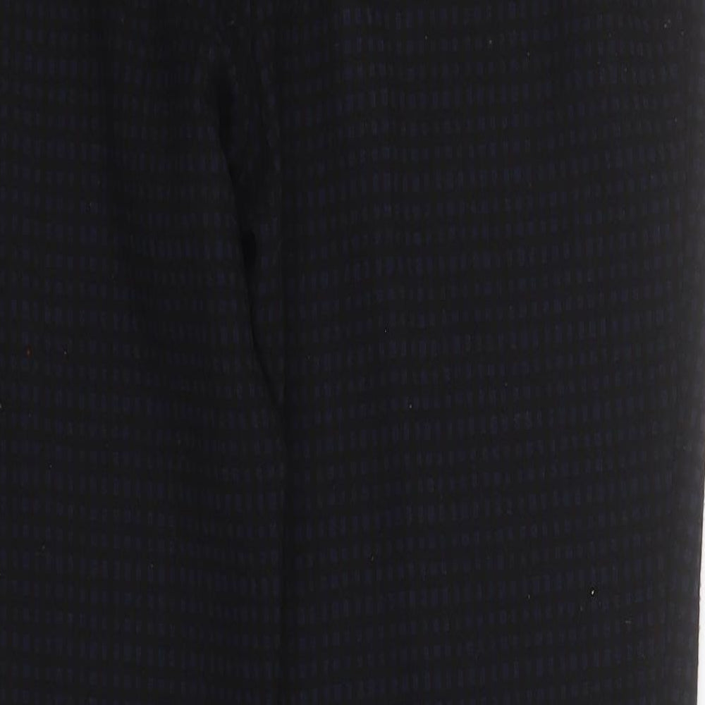 CC Womens Black Polyester Carrot Trousers Size 10 L28 in Regular Zip