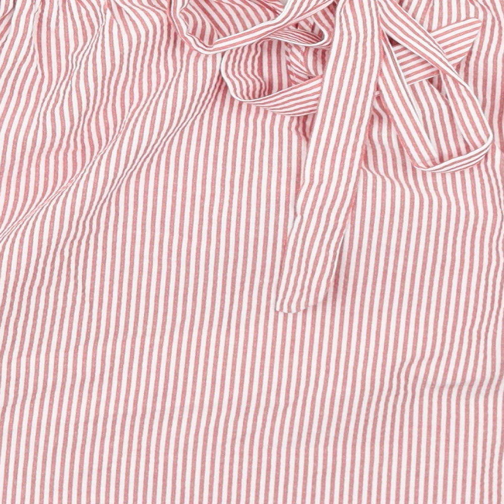 Womens UK Size 10 Atmosphere Red Cropped Blouse