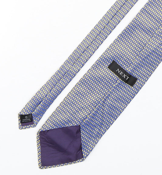 NEXT Mens Multicoloured Geometric Silk Pointed Tie One Size