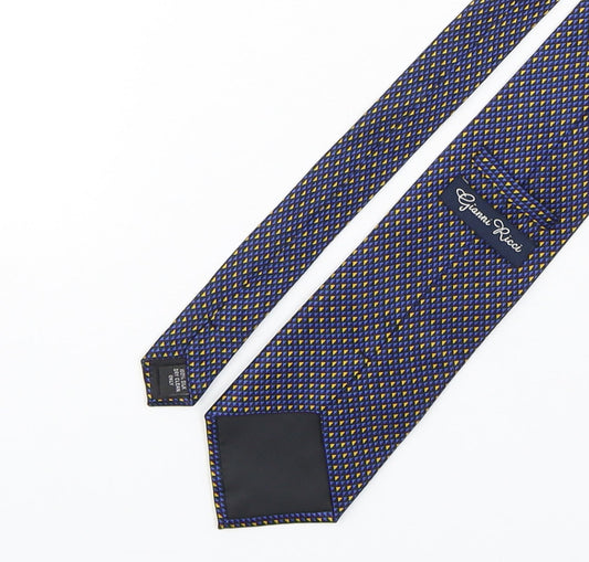 Gianni Ricci Mens Multicoloured Polka Dot Silk Pointed Tie One Size