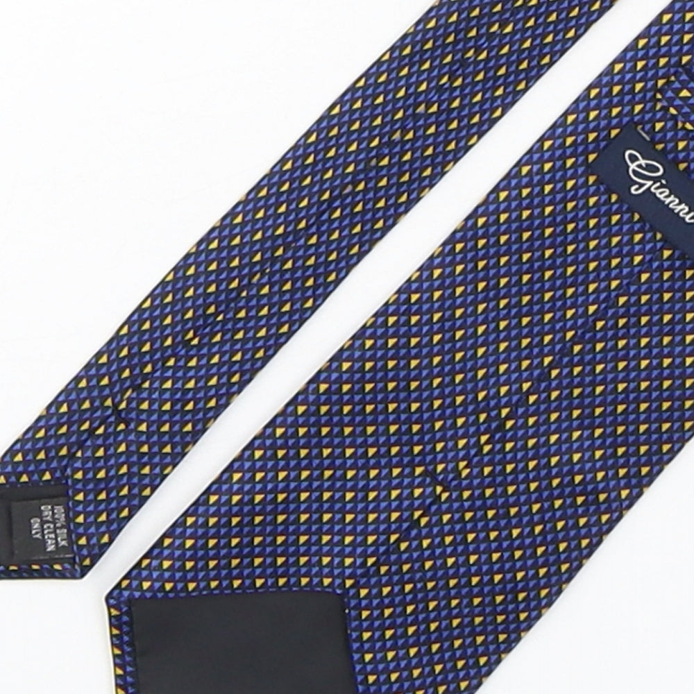 Gianni Ricci Mens Multicoloured Polka Dot Silk Pointed Tie One Size