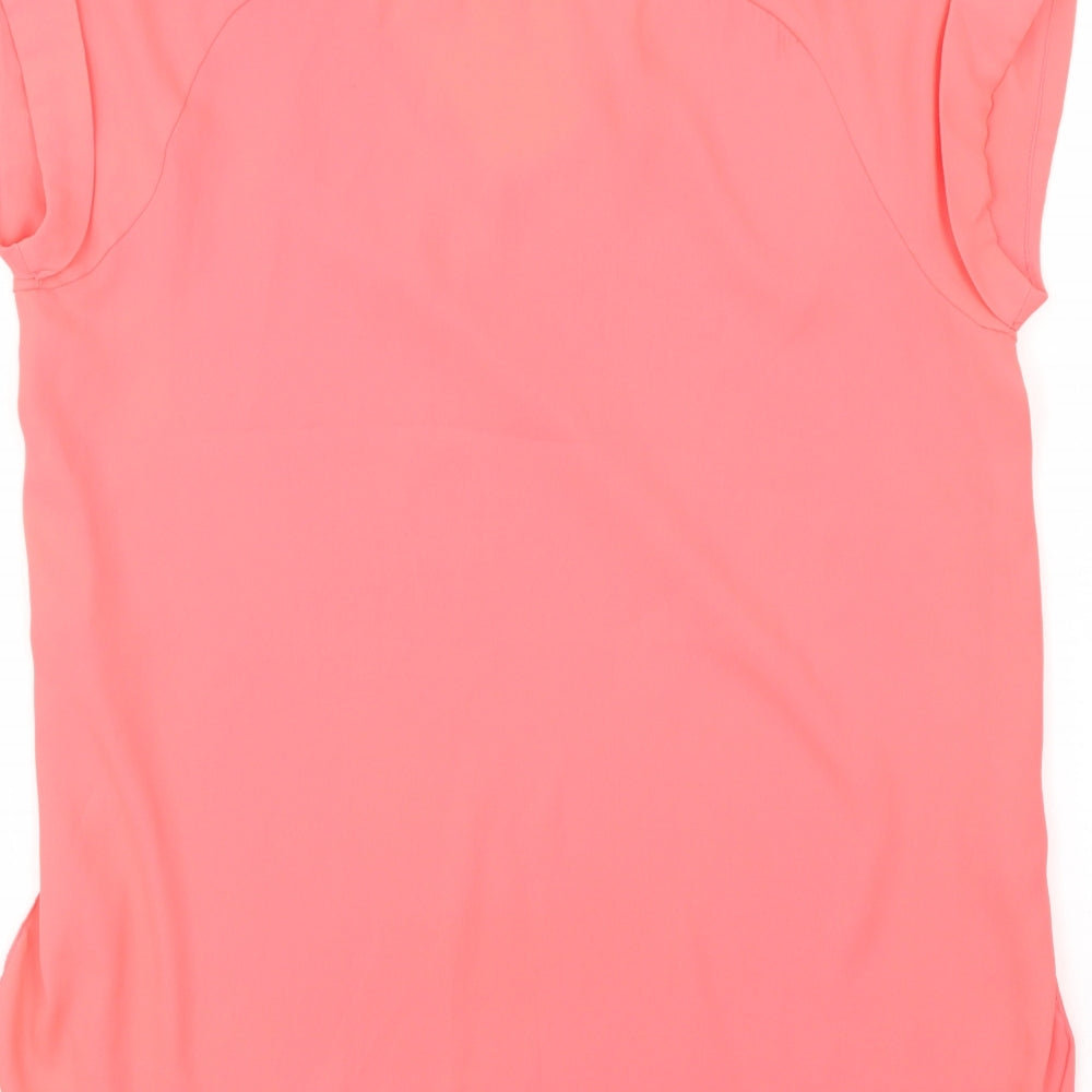 Womens UK Size 8 River Island Pink Basic Blouse