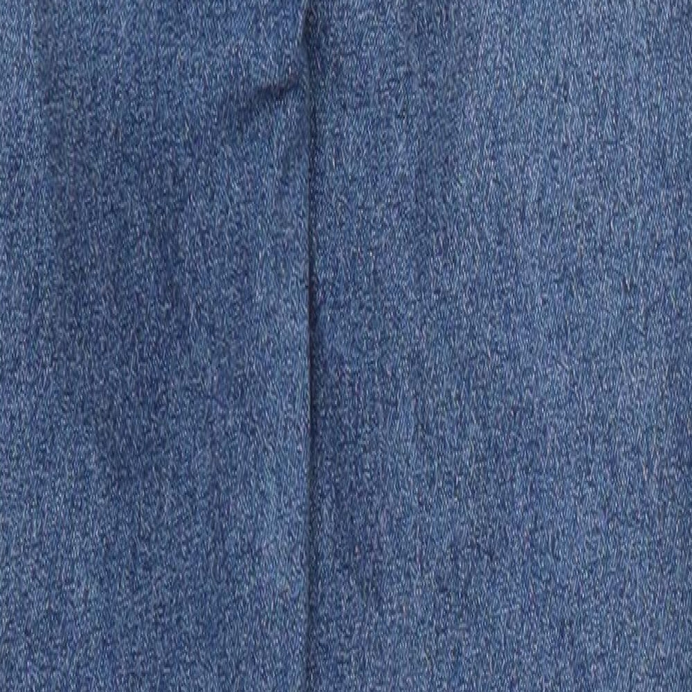 COLLUSION Womens Blue Cotton Skinny Jeans Size 26 in L32 in Regular Button