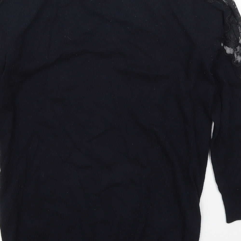 Womens UK Size 8 Warehouse Blue Pullover Jumper