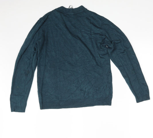 INTUITION Womens Blue Round Neck Acrylic Pullover Jumper Size 12 - Size 12-14