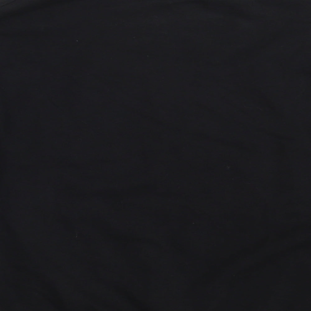 New Look Womens Black Cotton Pullover Sweatshirt Size S - Christmas