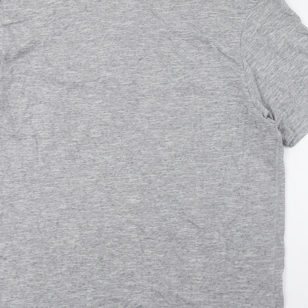 Matalan Mens Grey Cotton T-Shirt Size XL Round Neck - Loungewear