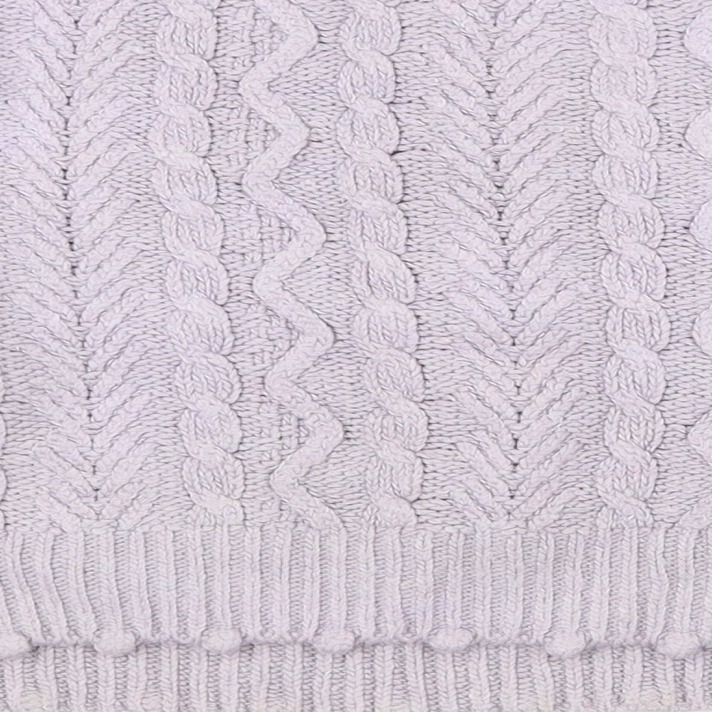 George Womens Pink Crew Neck Acrylic Pullover Jumper Size 12 - 12-14