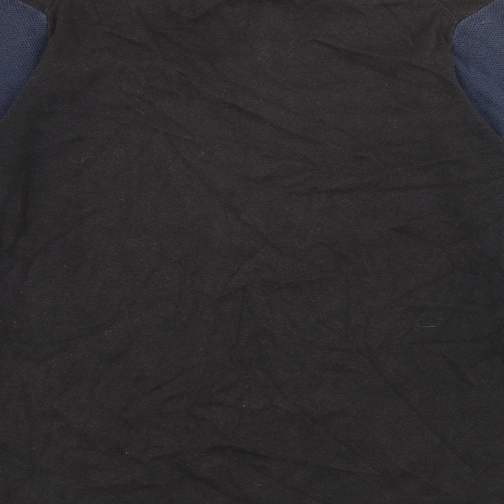 Peter Werth Mens Blue Acrylic Polo Size M Collared Button