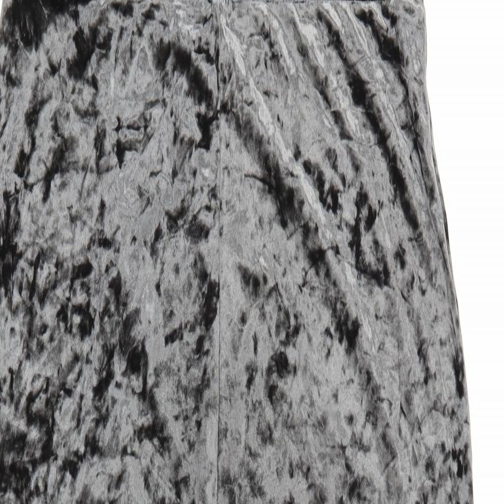 Topshop Womens Grey Polyester Jumpsuit One-Piece Size 12 L25 in