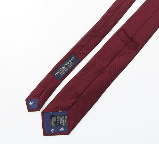 Hammond & CO Mens Purple Silk Pointed Tie One Size